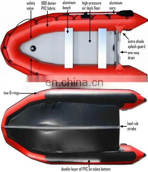 Rowing Rubber Boat Inflatable Boat Yacht Kayak Fishing photo-5