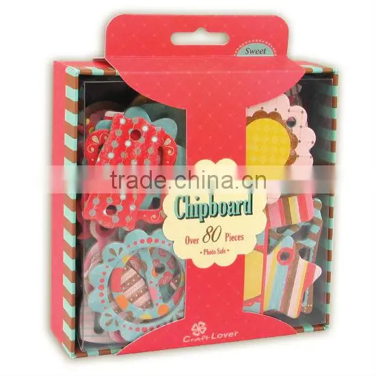 DIY Craft Gift Box Set Chipboard Shapes & Tags Chipboard Scrapbook Decor photo-4