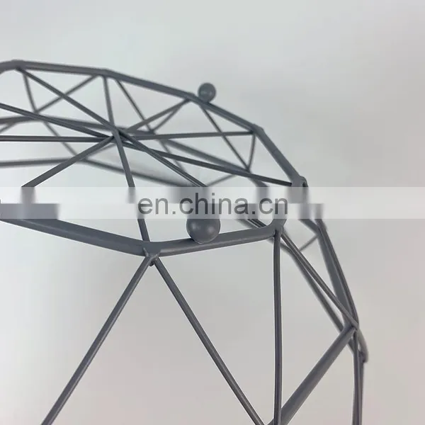 High Quality Metal Fruit Basket Simple Geometry Fruit Tray Modern Fruit Holder photo-5