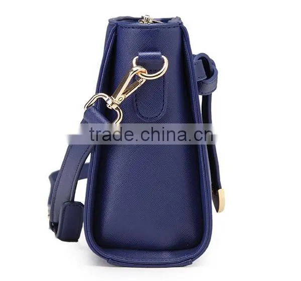 Saffiano Leather Ladies Messenger Bag Crossbody Bag With Detachable Shoulder Strip photo-4