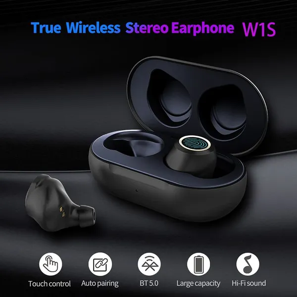 Tws W1S True Stereo Wireless BT Headphones Sports Earphones for Smartphones photo-4