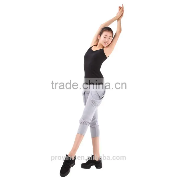 WE02043 Red Capri Leggings, Capri Leggings for Girls, White Jazz Pants photo-4