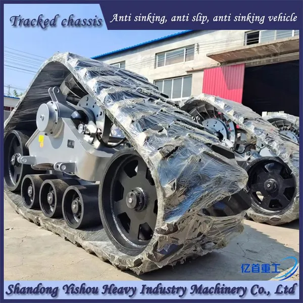 Retrofitting a Harvester With Triangular Track Wheels to Prevent Sinking in Mud photo-3