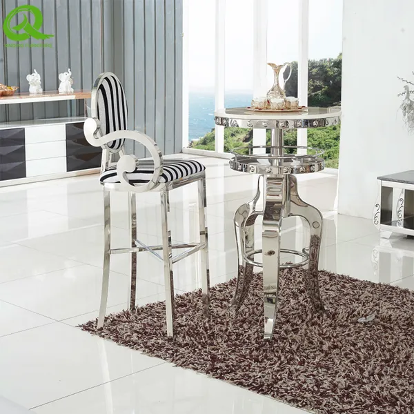 Wholesale Wedding Bar Party Table Luxury Bar Table Stainless Steel Bar Table