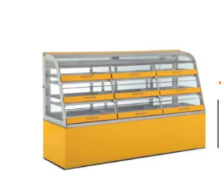 Competitive Prices Commercial Glass Modern Bakery Refrigerated Cake Display Showcases Display Cabinet