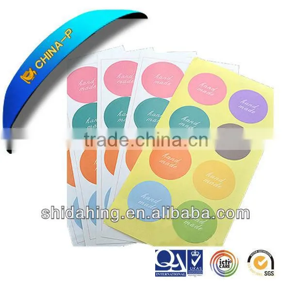 40pcs Pastel Packing Material Handmade Paper Stickers for Handmade Crafts