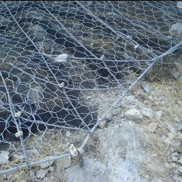 Wholesale PVC Coating HR Netting System Double Torsion Mesh Rockfall Protection Netting for Rockfall photo-2