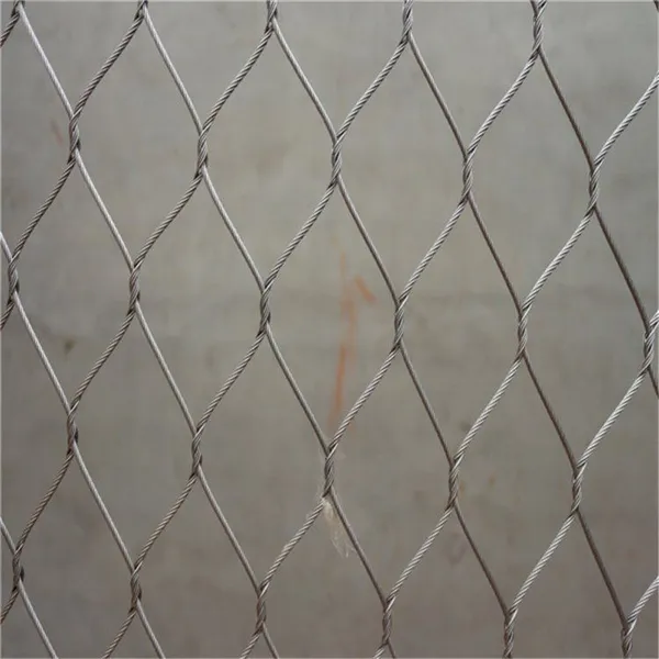Durable Stainless Steel Wire Rope Mesh Net Woven Braided Cable Mesh for Zoo Bird Cage Protection photo-2