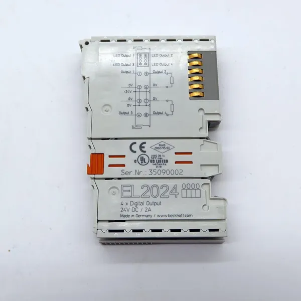 Beckhoff EL2024 EtherCAT Terminal 4-Channel Digital Output 24V DC 2A PLC I/O Module photo-2
