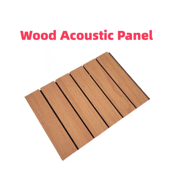 Wood Slat Acoustic Panel Sound Insulation Wall Panel Noise Reduction Sound Absorbing Material for Meeting Room Recording Studio