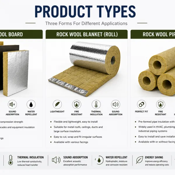 Rockwool Roll Blanket, Fire Resistant Mineral Wool Rock Wool Insulation, High Density Rockwool for Industrial Pipe, Construction Wall Insulation