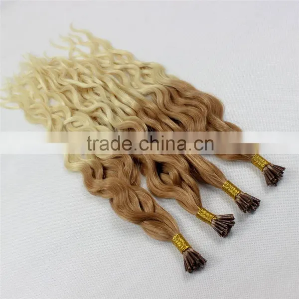 Ombre Keartin Curly Silk Strand Hair Extensions Supplier's Choice photo-3