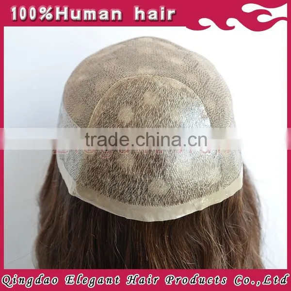 2015 New Products Unprocessed Real Human Hair Womens Toupee photo-3