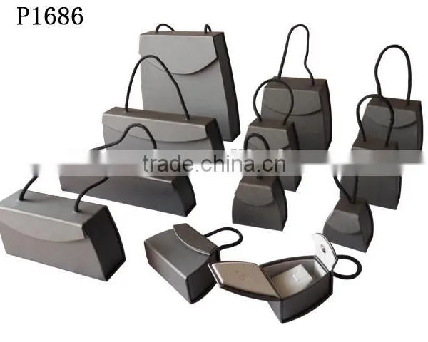 P1686W2 Cardboard Paper Watch Box WIth Snap photo-6