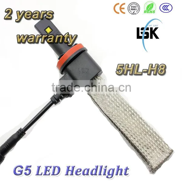 Hot Sell !!! G5 Trade Assurance Led Auto h8 Headlght Waterproof With White Colors 6500k photo-3