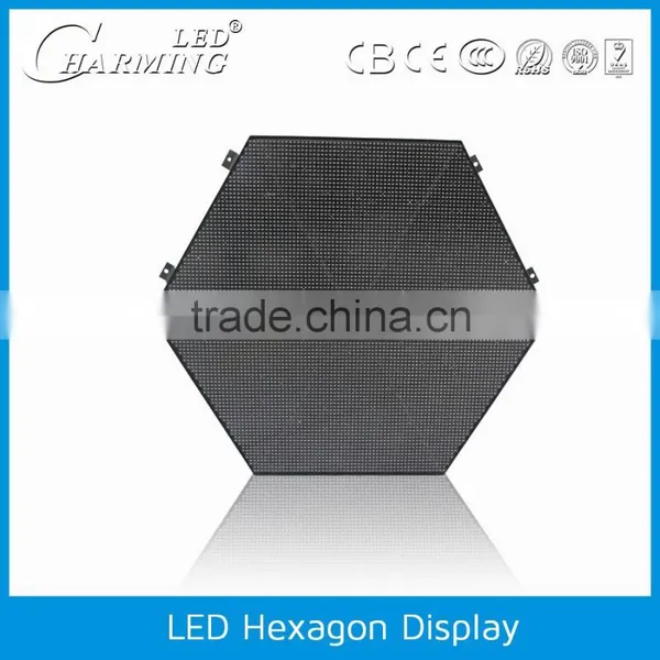 2016 New Arrival!!!portable Hexagon Shape Digital hd Led Display Light for Indoor Wall Decoration photo-4