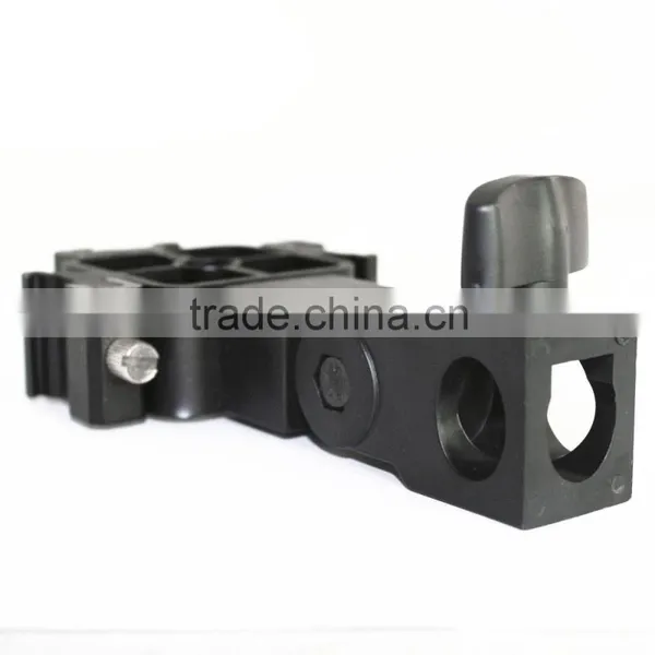 Professional 3 Way Flash Shoe Bracket/Umbrella Holder Light Three Hot Shoe Stand Mount photo-5