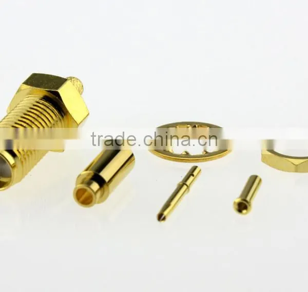 Coax Connectors, Coaxial Cable Connector, RF Connectors, SMA Bulkhead Connector photo-3