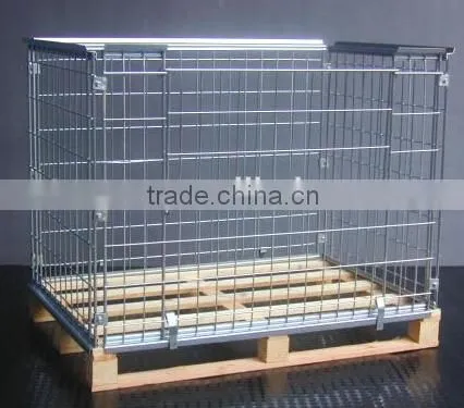 Foldable Steel Pallet Basket Container/grocery Shelves Containers photo-6