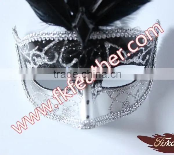 Wholesale Carnival Dance Goose Feather Party Mask For Female photo-5