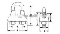 Galvanize Carabiner Wholesale Steel Electric Galvanized DIN 741 Wire Rope Clips Hardware Manufacture photo-5