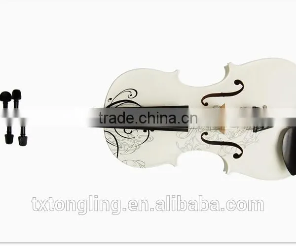 Nice White Color Flower Violin TL-1313 photo-2
