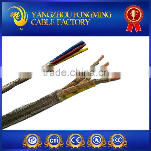 400deg.C 304 Mica Fiberglass Wire With Stainless Steel Shield Wire Cable photo-3