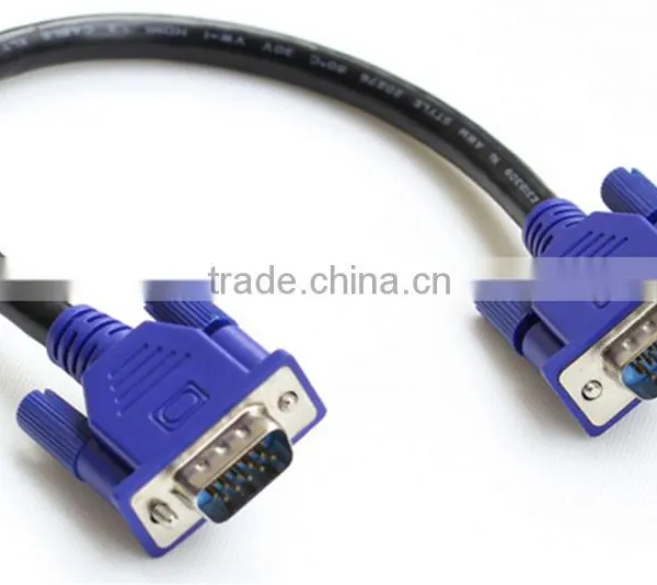 1M 1.5M 3M 5M Factory Price VGA Cable Adaptor Monitor M/M Male To Male Audio Video Cable