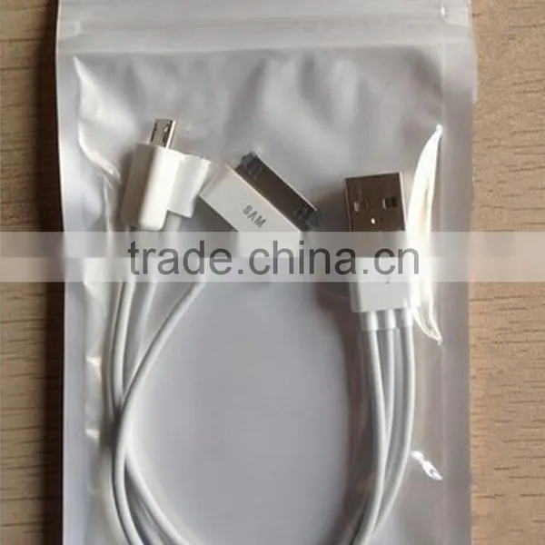 3 in 1 High Speed White Color Multi Usb Line TPE Charging Data Cable photo-6