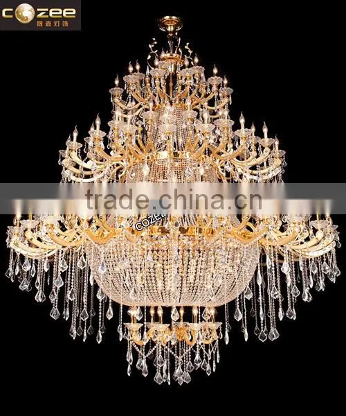 Luxury Large Big Crystal Chandelier Pendant Lamp Light Lighting for Hotel Home Decoration CZ5123/126