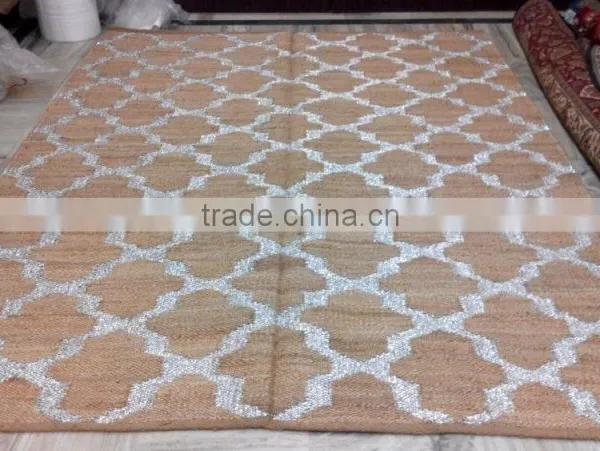 Jute Hemp Metallic Rugs