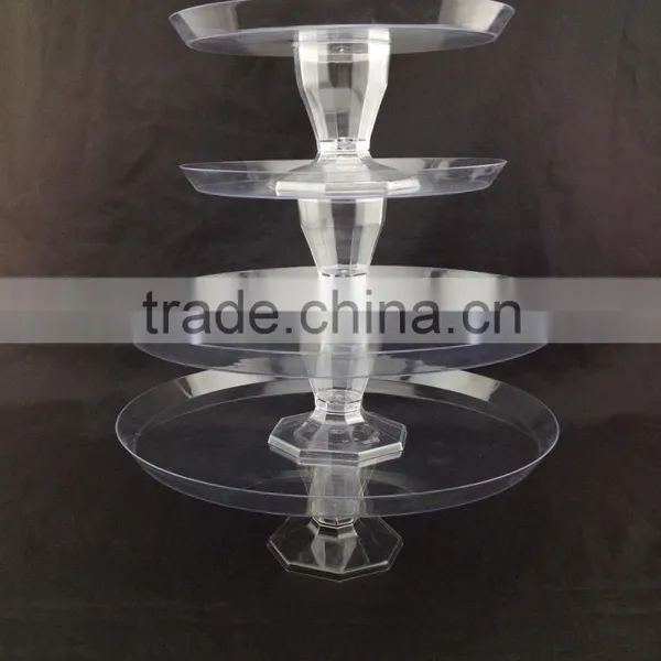 Crystal Dinner Set Stands 7'' Wedding Mini Cake Stand photo-5