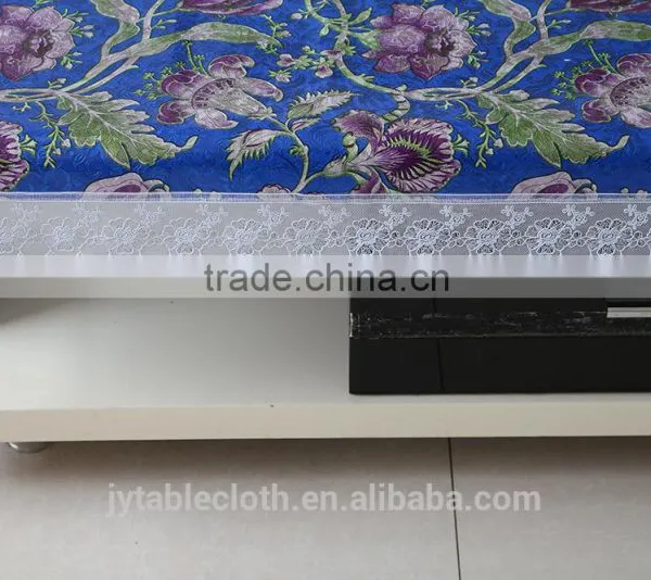 Gold Coatedand Printed Transparent Pvc Tablecloth photo-4