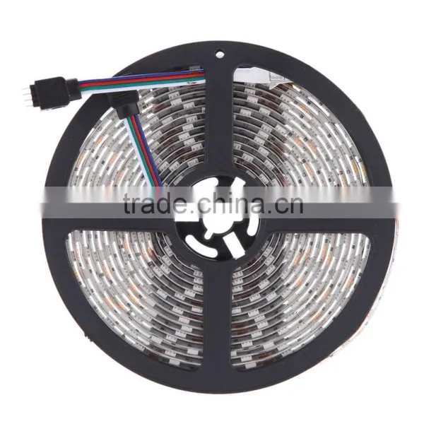 2*5M 5050 SMD RGB 600LEDs LED Strip Light Lamp 44Key + IR Remote Controller DC12V + Power Adapter AC100-240V photo-3