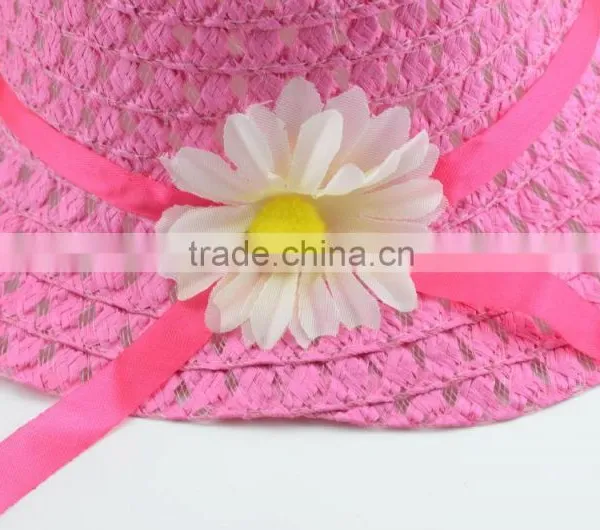 Sunflower Children Straw Hat,Wholesale Crochet Straw Hat For Chirldren photo-6