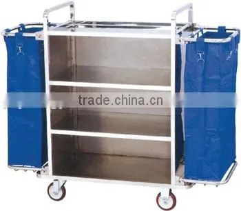 Hotel Housekeeping Cart/Hotel Housekeeping Maid Cart/Laundry Trolley Housekeeping Carts/Metal Housekeeping Carts/Stainless Steel