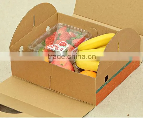 Take Away 5-ply Fruits Corrugated Packing Carton Handle Box photo-4