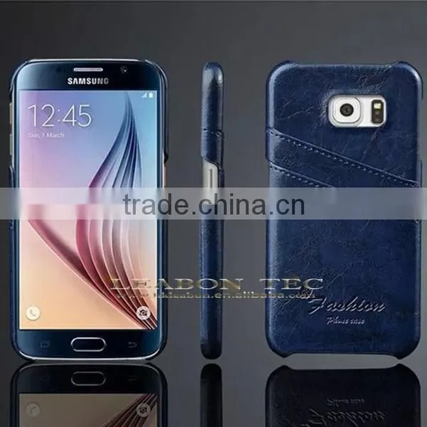 New Products For Samsung Galaxy S6 Leather Case, For Samsung Galaxy S6 Back Cover Case With Card Slots photo-4