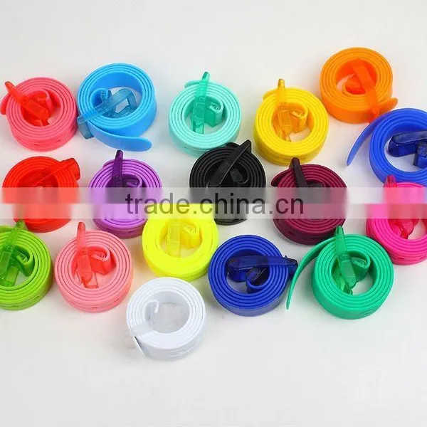 Candy Colors Ladies Silicone Rubber Belts
