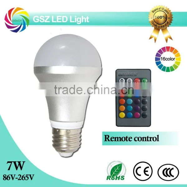 7W A19 Remote Control LED Light Bulb With CE ROHS photo-2