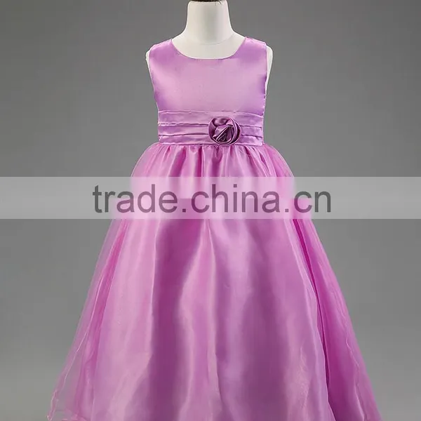 Fashion New Designs Handmade Charming Child Evening Dress Noble Girl Maxi Dress TR-WS07 photo-3
