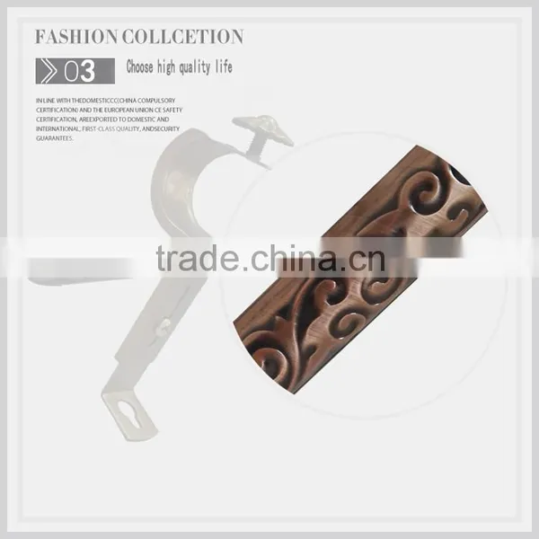 Classic Rose Crystal Curtain Finials, Copper Iron Pipe ,curtain Bracket photo-3