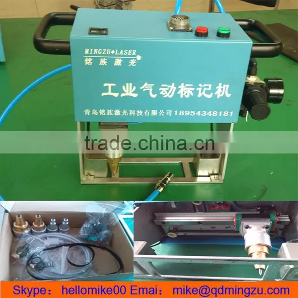 China Hot Sale 1590 Portable Dot Peen Pneumatic Metal Tag Engraving Machine for Name Plates Quality Choice photo-3