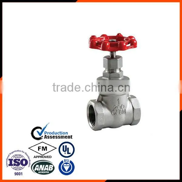 DN 25 China Supplier CF8M Stainless Steel Gate Valve