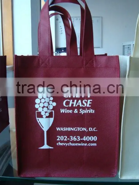 Customized Non Woven Wine Bottle Bag