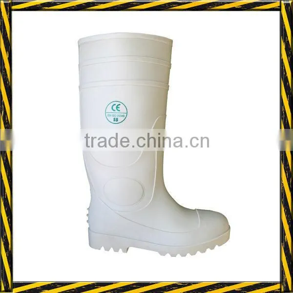 PVC Wellington Boots, White Pvc Safety Rain Boots