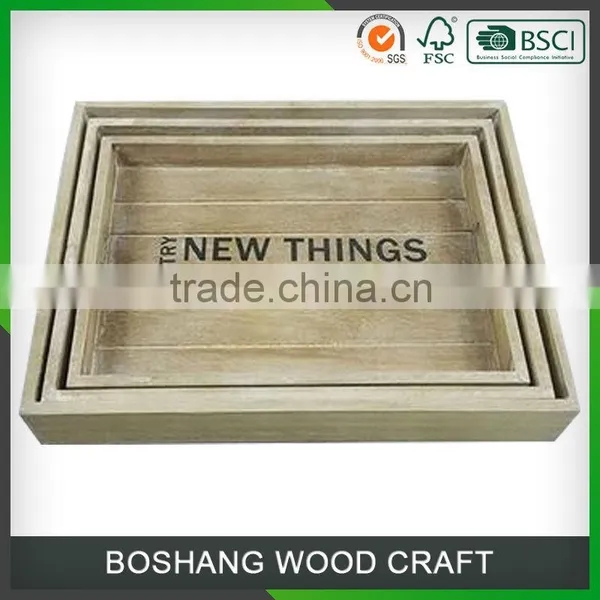 Factory Custom Solid Wood Egg Tray