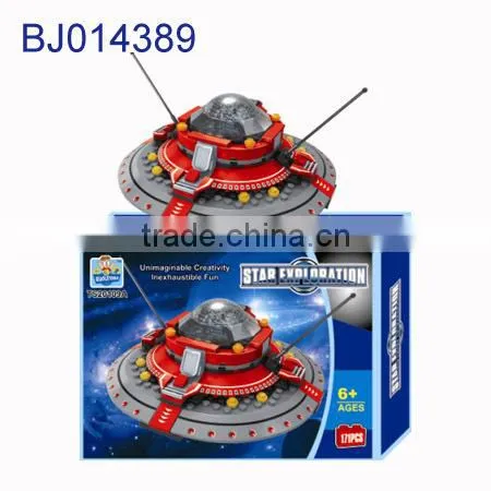 Children 3d puzzle diy toy funny science block model space shuttle