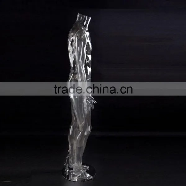 PC Male Mannequin Transparent Mannequin Hollow Out Mannequin Photography Mannequin photo-4