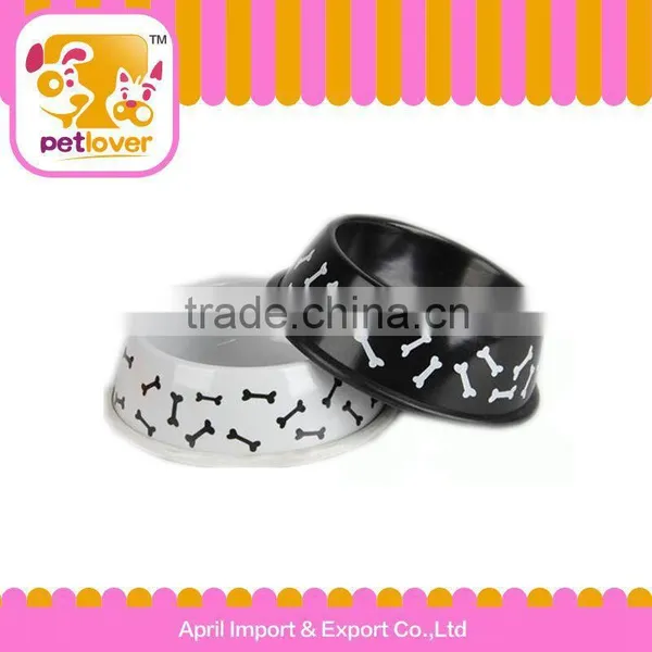 Lovely Bones Shape Printing Pet Bowls Feeders